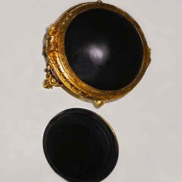 TOUCH OF CLASS RETIRED CHRISTMAS WINTERBERRY COVERED JAR/BOWL NWT - Picture 3 of 5